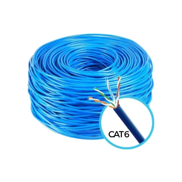 CABO LAM CAT 5  e CAT 6 U/UTP AZUL - 305mtrs - Image 2